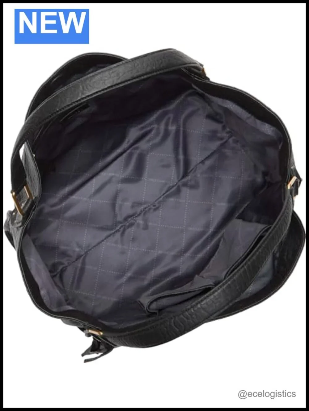 Genuine Leather Hobo Handbag Magnetic Closure Shoulder Strap